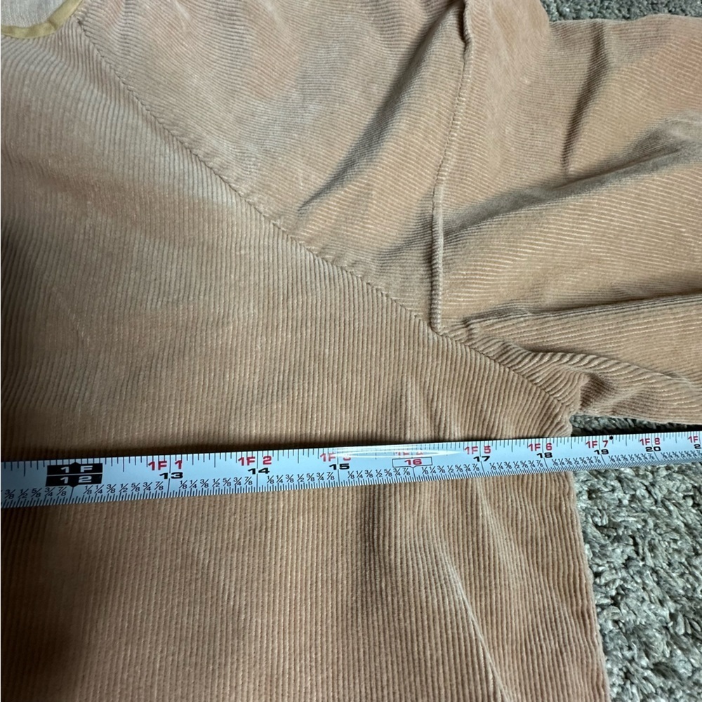 Everlane The Tiered Corduroy Midi Dress Small Tan pockets normcore cottagecore - Picture 10 of 14